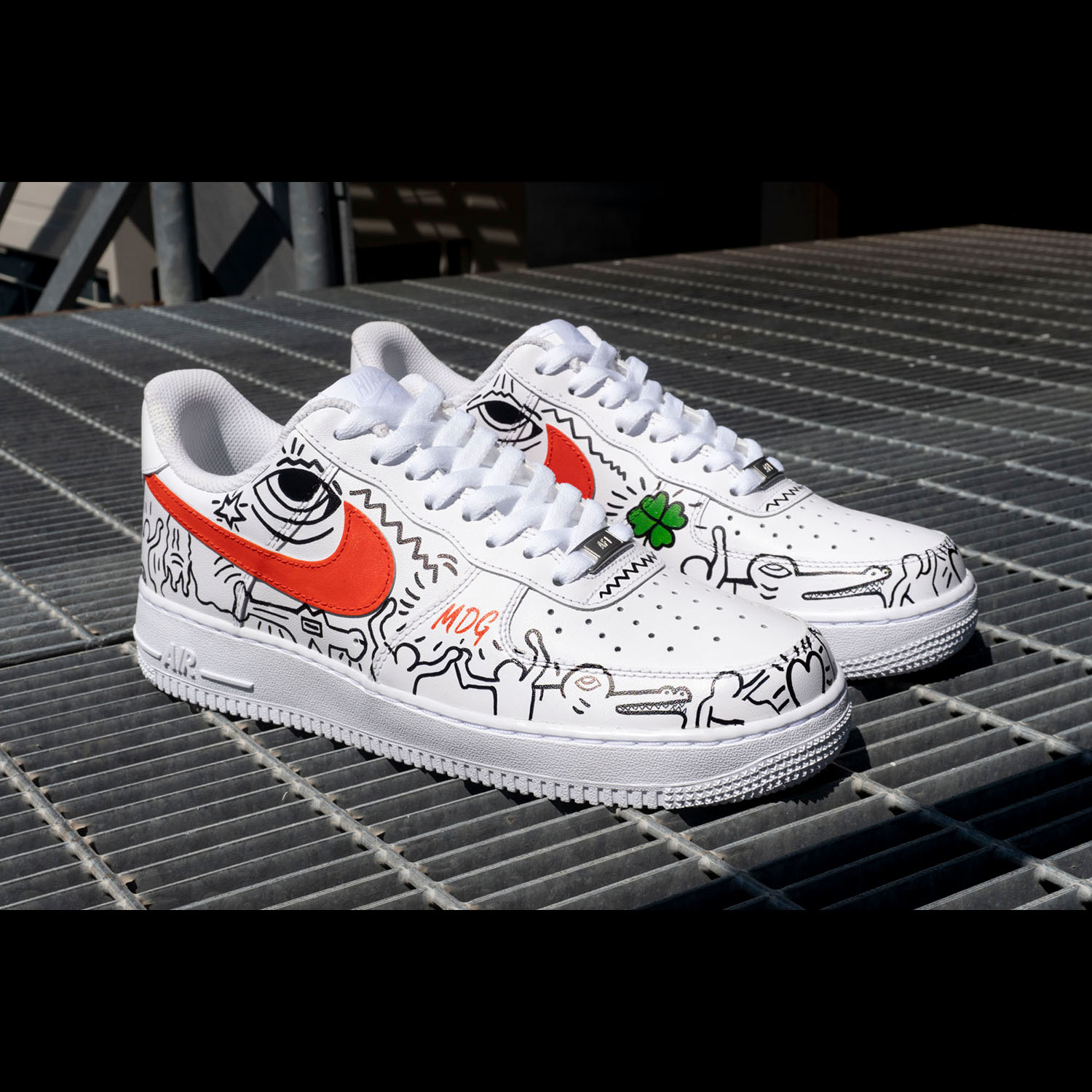 Custom AirForce1 – Keith Haring – Blackdioniso Online Store